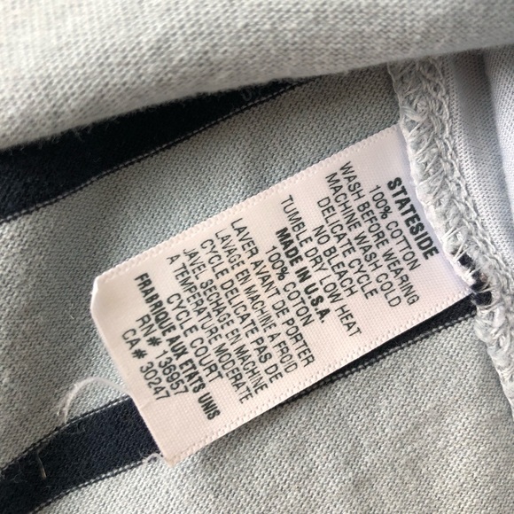 Stateside Blue Striped Long Sleeve Top - Picture 2 of 3